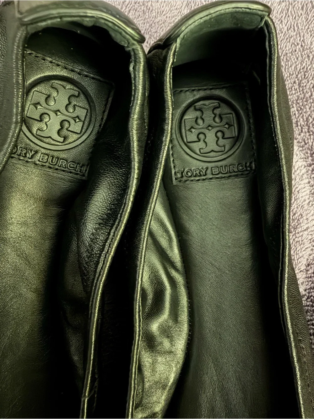 Tory Burch Minnie ballet flats in black leather